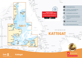 Tlačovina Sportbootkarten Satz 5: Kattegat (Ausgabe 2025) 