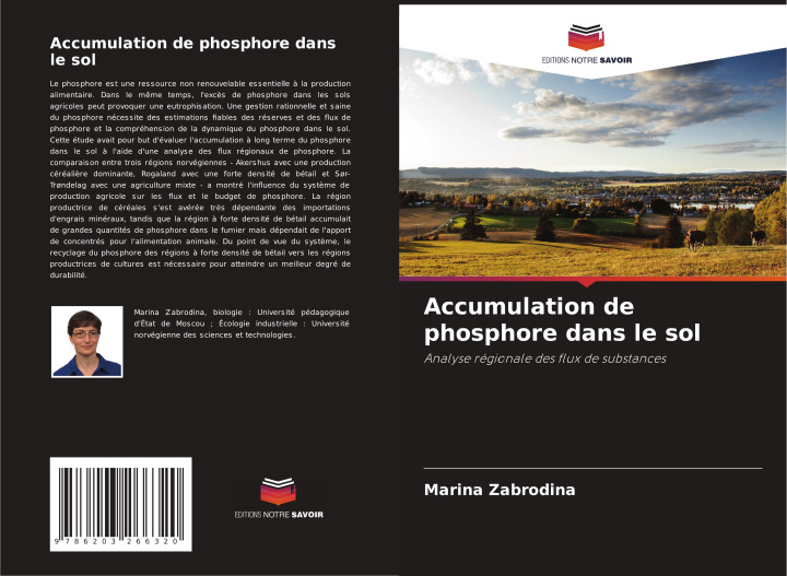Kniha Accumulation de phosphore dans le sol Marina Zabrodina