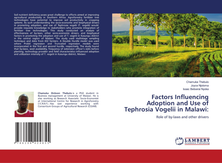Libro Factors Influencing Adoption and Use of Tephrosia Vogelii in Malawi: Joyce Njoloma