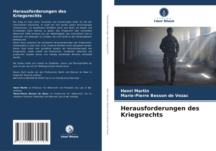 Libro Herausforderungen des Kriegsrechts Marie-Pierre Besson de Vezac