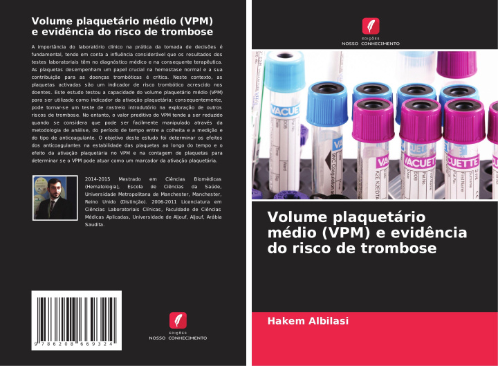 Kniha Volume plaquetário médio (VPM) e evid?ncia do risco de trombose Hakem Albilasi