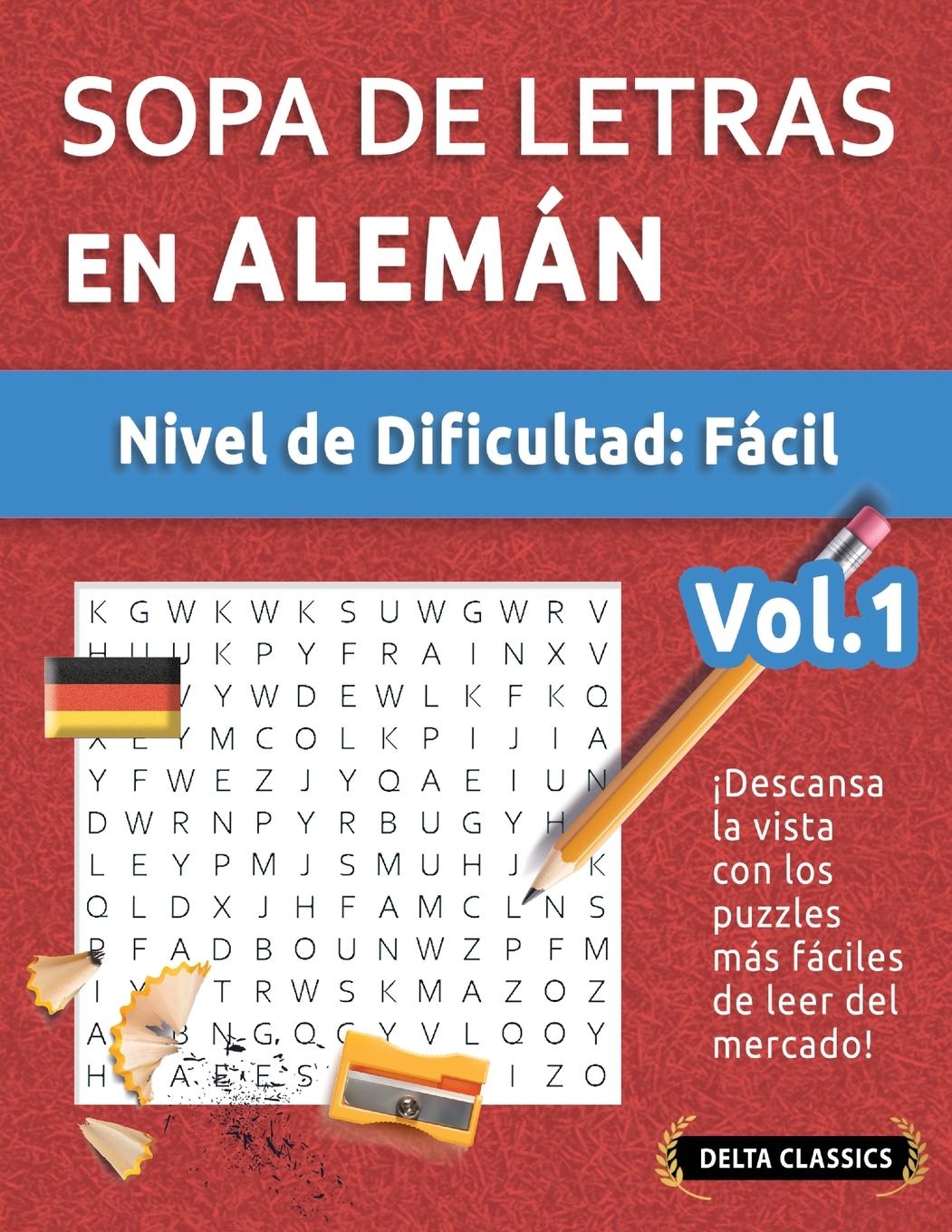 Kniha Sopa de Letras En Alemán - Nivel de Dificultad DELTA CLASSICS