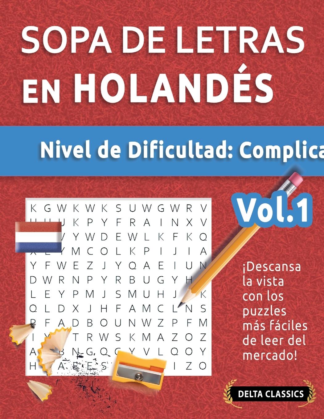 Libro Sopa de Letras En Holandés - Nivel de Dificultad DELTA CLASSICS