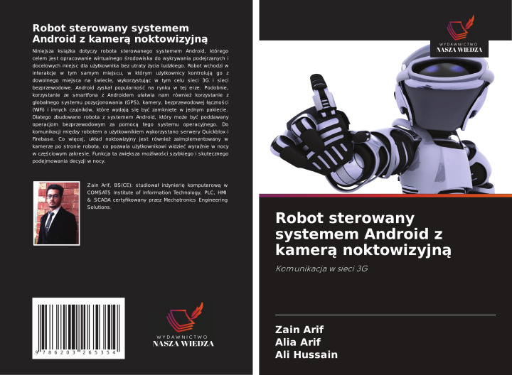 Livro Robot sterowany systemem Android z kamera noktowizyjna Zain Arif