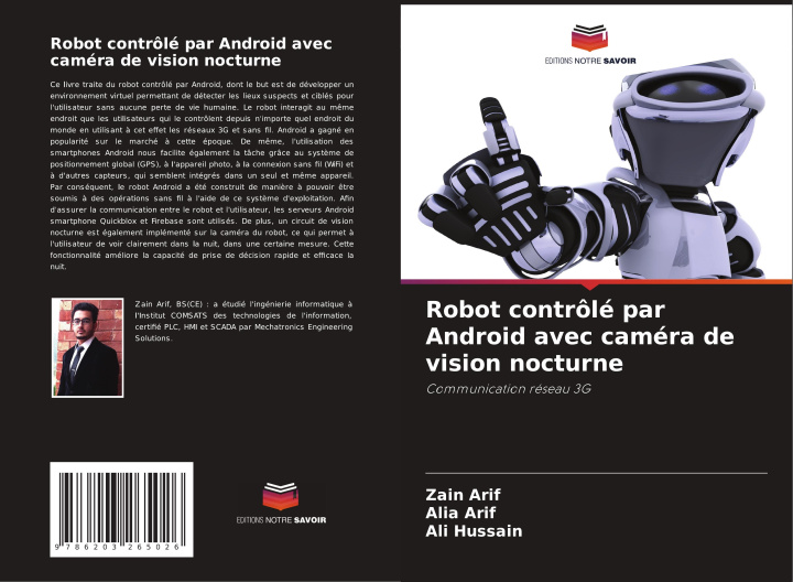 Kniha Robot contrôlé par Android avec caméra de vision nocturne Zain Arif
