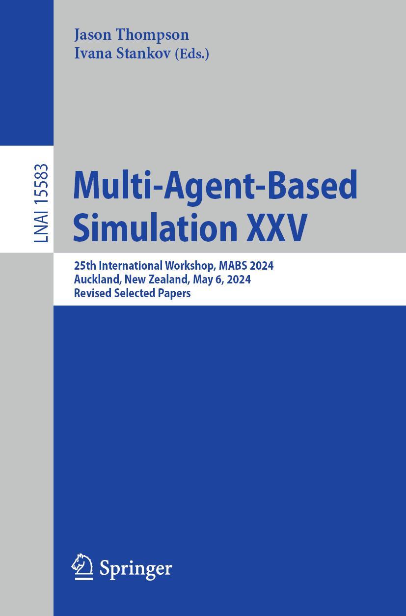 Kniha Multi-Agent-Based Simulation XXV Jason Thompson