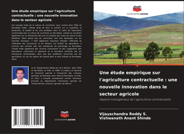 Книга Une étude empirique sur l'agriculture contractuelle : une nouvelle innovation dans le secteur agricole Vijayachandra Reddy S.