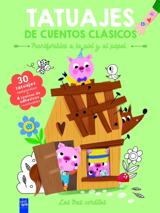 Книга Tatuajes De Cuentos Clasicos Los Tres Cerditos YOYO