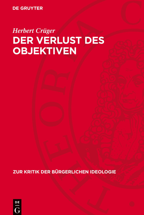 Knjiga Der Verlust des Objektiven Herbert Crüger