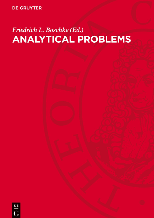 Knjiga Analytical Problems Friedrich L. Boschke