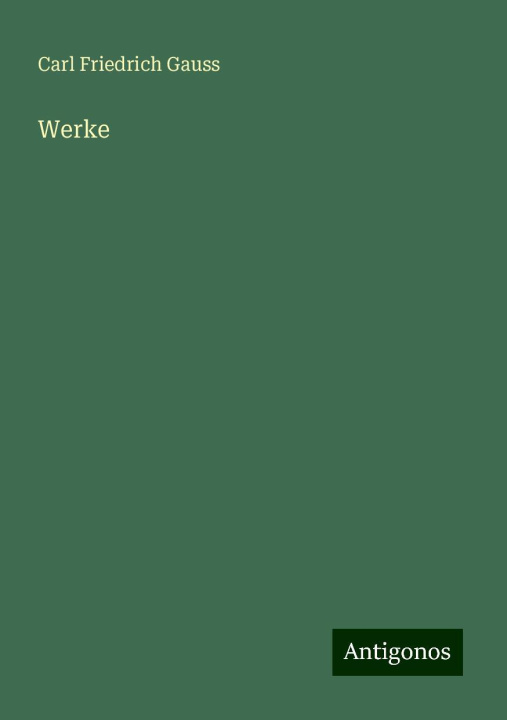 Kniha Werke 