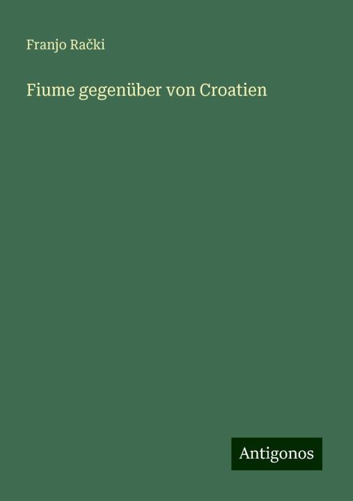 Knjiga Fiume gegenüber von Croatien 