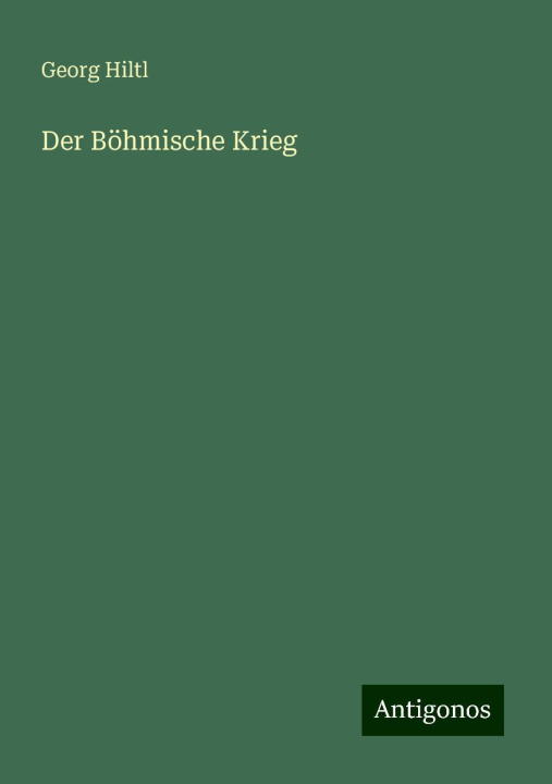 Kniha Der Böhmische Krieg 