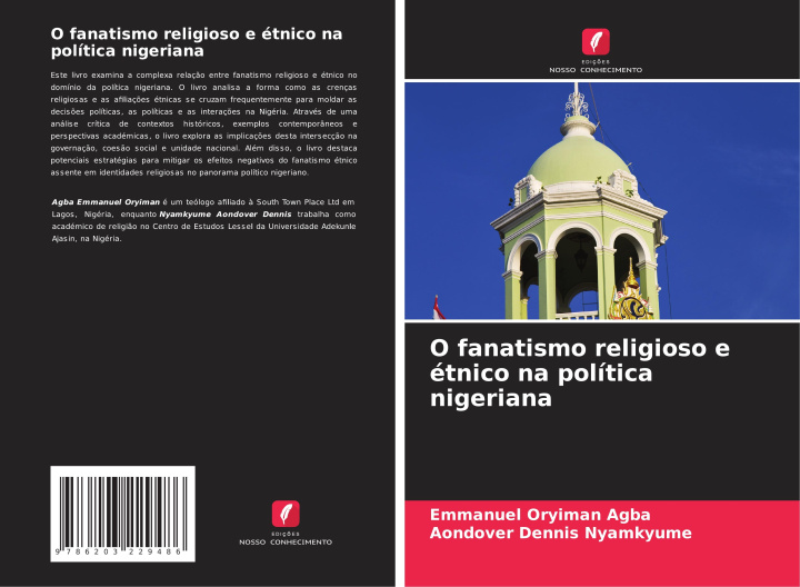 Kniha O fanatismo religioso e étnico na política nigeriana Aondover Dennis Nyamkyume