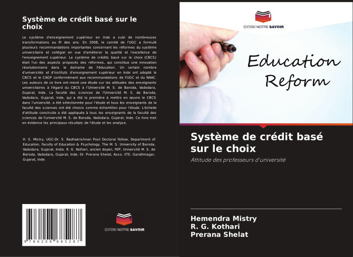 Knjiga Syst?me de crédit basé sur le choix R. G. Kothari