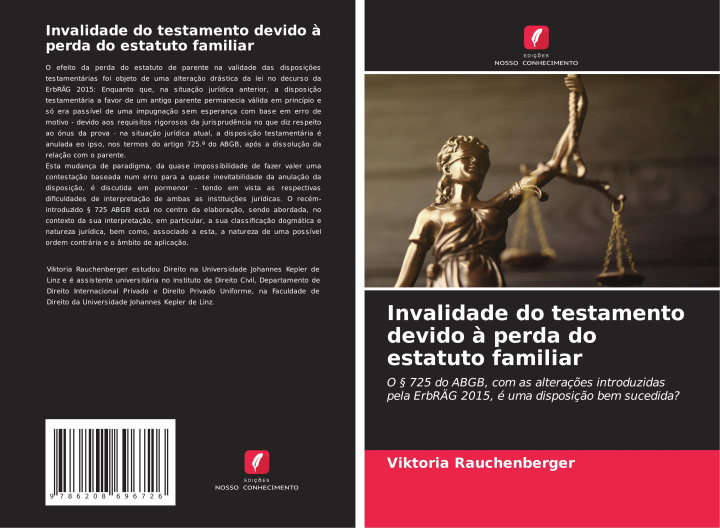 Kniha Invalidade do testamento devido ? perda do estatuto familiar Viktoria Rauchenberger