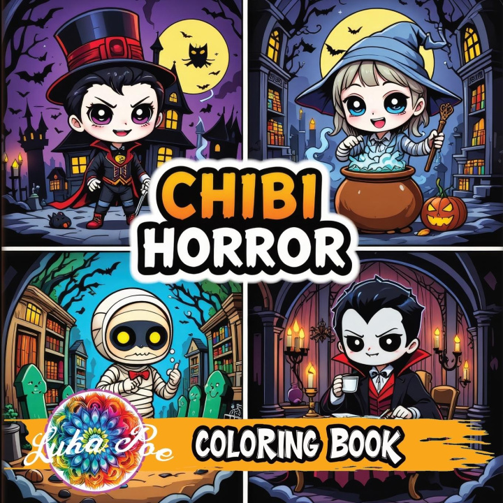 Kniha Chibi Coloring Book Horror Luka Poe