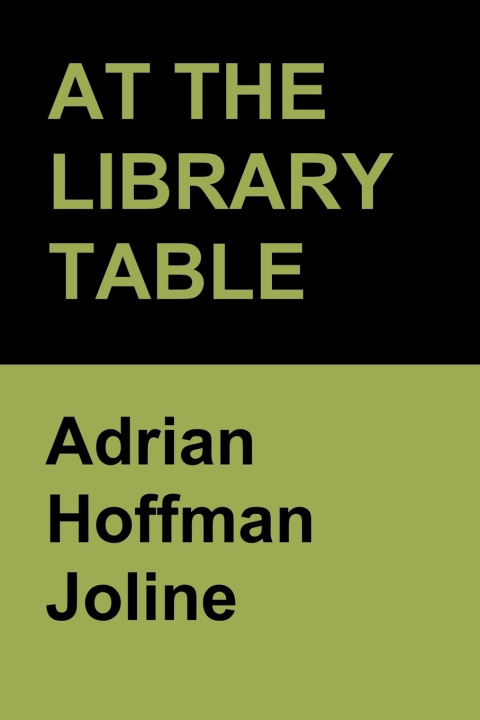 Buch At The Library Table Adrian Hoffman Joline