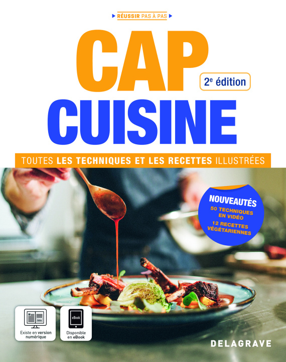 Kniha CAP Cuisine - Toutes les techniques et recettes illustrées (2025) - Manuel élève Berteau