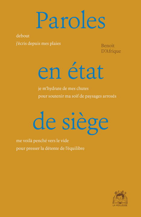 Kniha Paroles en état de siège 