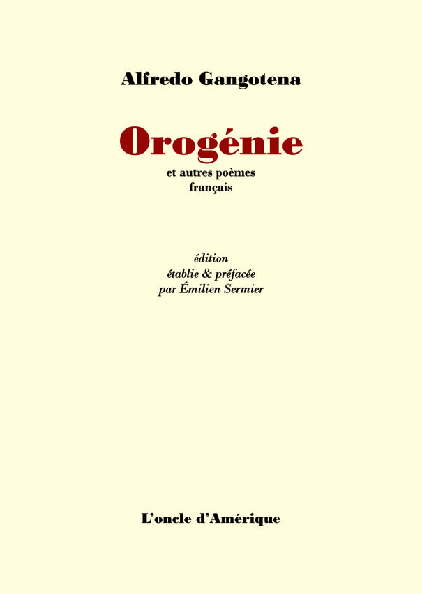 Kniha Orogénie Gangotena