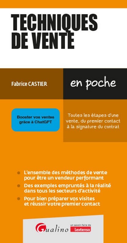Knjiga Techniques de vente Castier