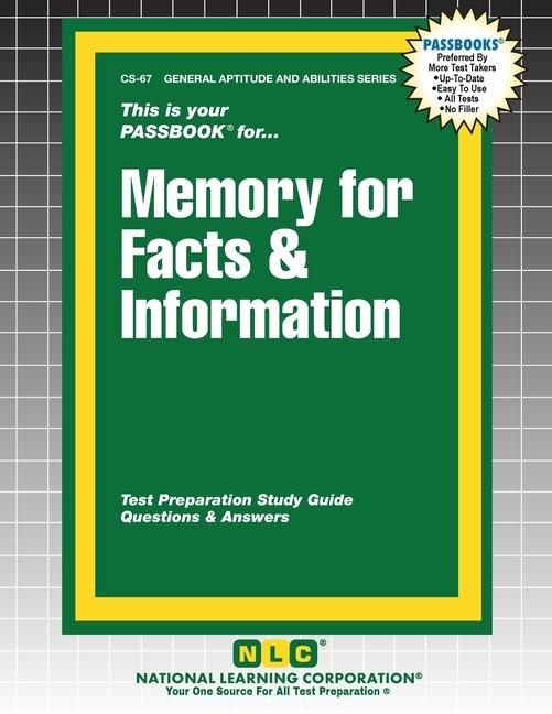Kniha Memory for Facts & Information 