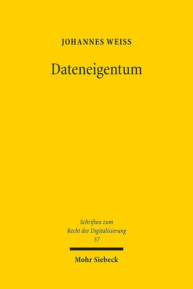 Kniha Dateneigentum Johannes Weiß