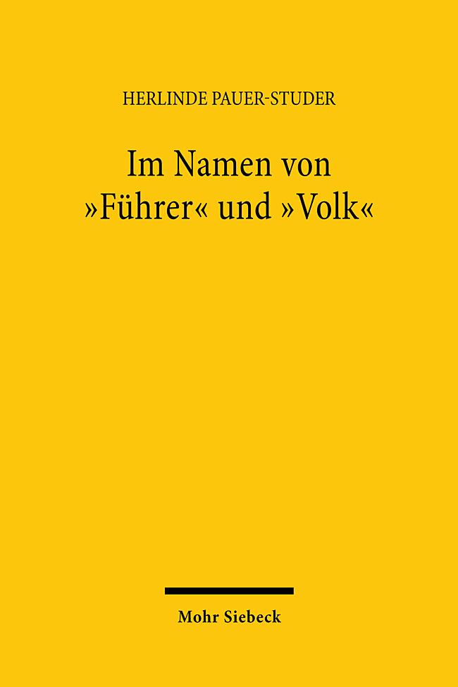 Libro Im Namen von "Führer" und "Volk" Herlinde Pauer-Studer