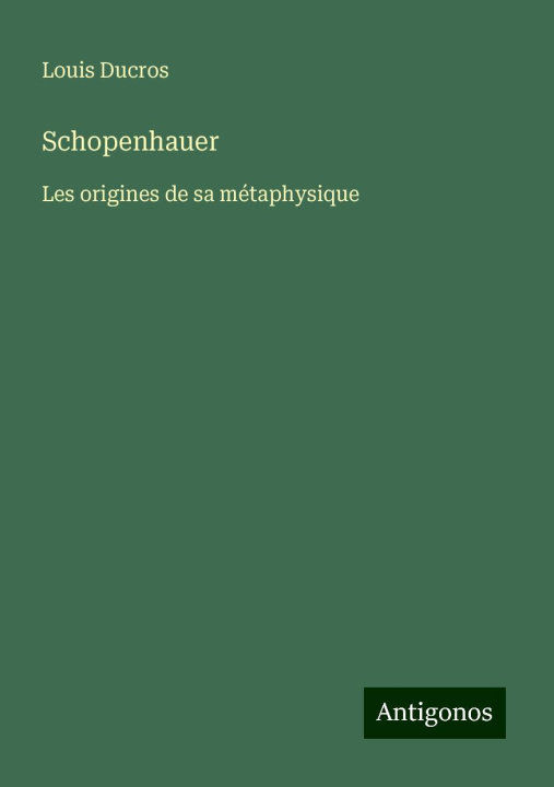 Kniha Schopenhauer 