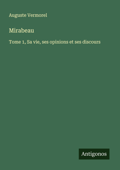 Kniha Mirabeau 