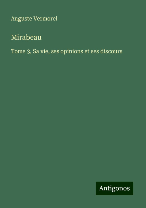 Kniha Mirabeau 