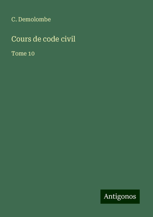 Kniha Cours de code civil 
