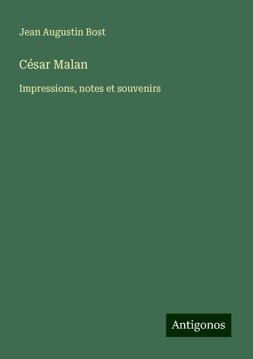 Kniha César Malan 