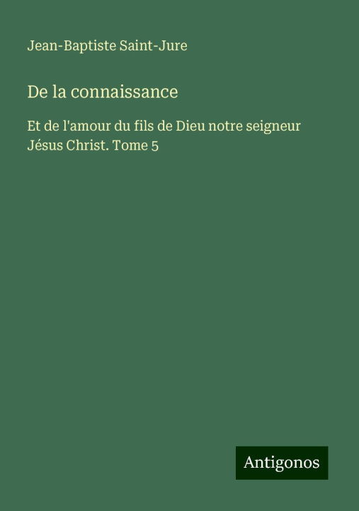 Kniha De la connaissance 