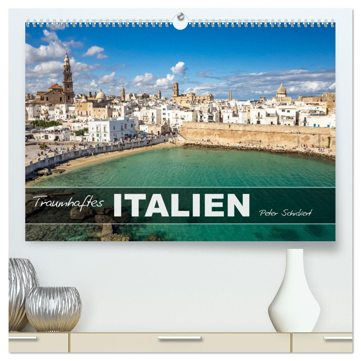 Kalendár/Diár Traumhaftes Italien (hochwertiger Premium Wandkalender 2026 DIN A2 quer), Kunstdruck in Hochglanz Calvendo