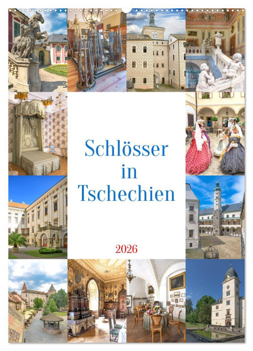 Kalendář/Diář Schösser in Tschechien (Wandkalender 2026 DIN A2 hoch), CALVENDO Monatskalender Calvendo
