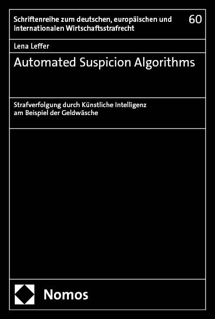 Kniha Automated Suspicion Algorithms Lena Leffer