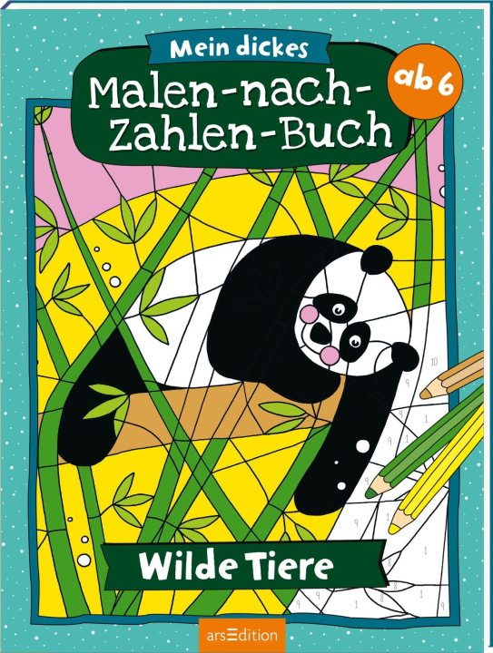 Libro Mein dickes Malen-nach-Zahlen-Buch - Wilde Tiere Petra Theissen