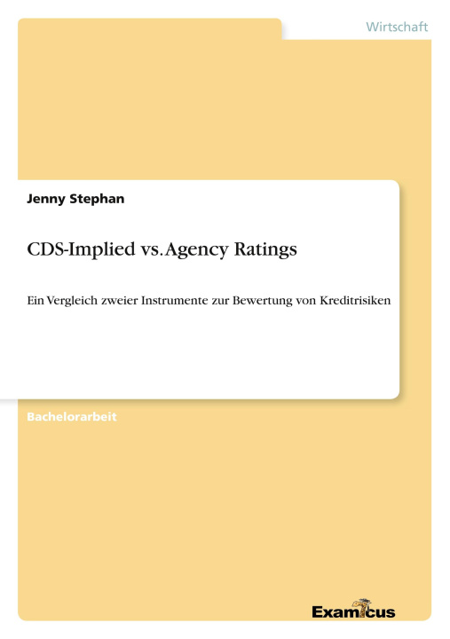 Kniha CDS-Implied vs. Agency Ratings 