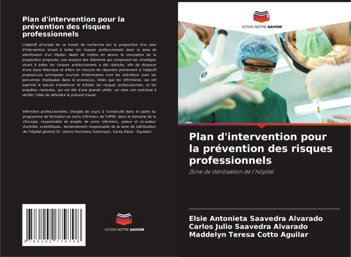 Kniha Plan d'intervention pour la prévention des risques professionnels Carlos Julio Saavedra Alvarado