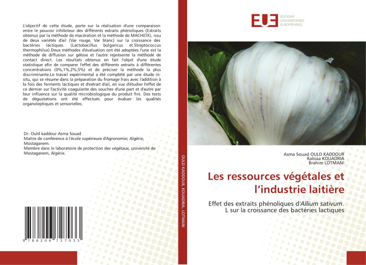 Libro Les ressources végétales et l'industrie laiti?re Rabiaa Kouadria