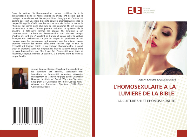 Libro L'HOMOSEXULAITE A LA LUMIERE DE LA BIBLE JOSEPH KARUME KAZEGE MUHIRHI