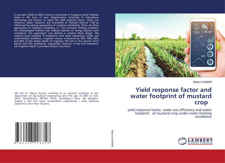 Libro Yield response factor and water footprint of mustard crop Meera KUMARI