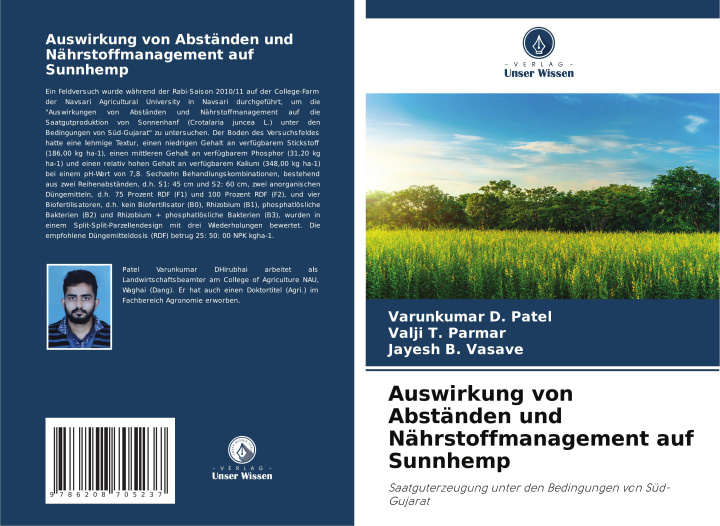 Libro Auswirkung von Abständen und Nährstoffmanagement auf Sunnhemp Valji T. Parmar