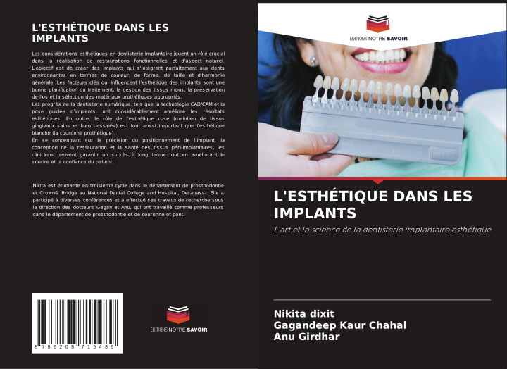 Kniha L'ESTHÉTIQUE DANS LES IMPLANTS Gagandeep Kaur Chahal