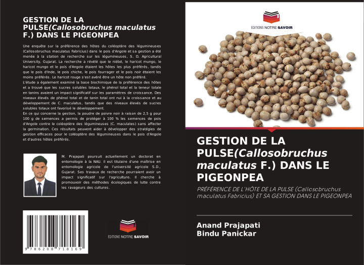 Libro GESTION DE LA PULSE(Callosobruchus maculatus F.) DANS LE PIGEONPEA Bindu Panickar