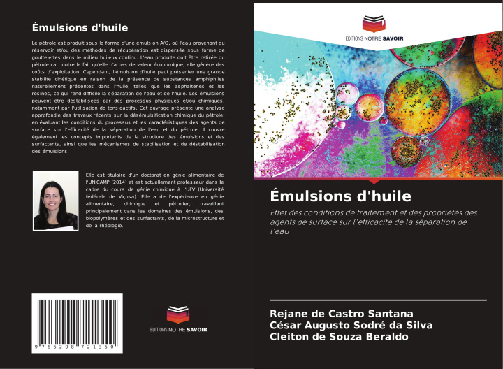 Kniha Émulsions d'huile César Augusto Sodré Da Silva