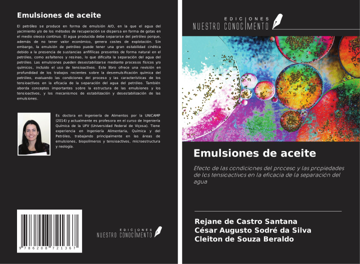 Knjiga Emulsiones de aceite César Augusto Sodré Da Silva