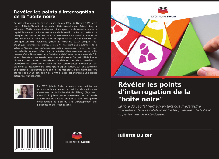 Boek Révéler les points d'interrogation de la "boîte noire" Juliette Buiter